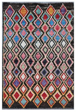 93X143 Dywan Berber Colourful Nowoczesny (Wełna, ) Carpetvista