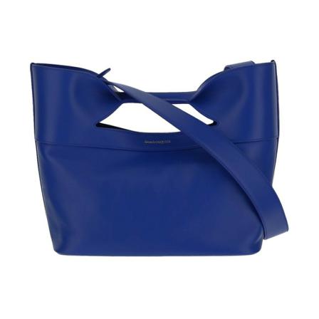 Alexander McQueen, Bow Bag Blauw, Dames, Maat:ONE Size