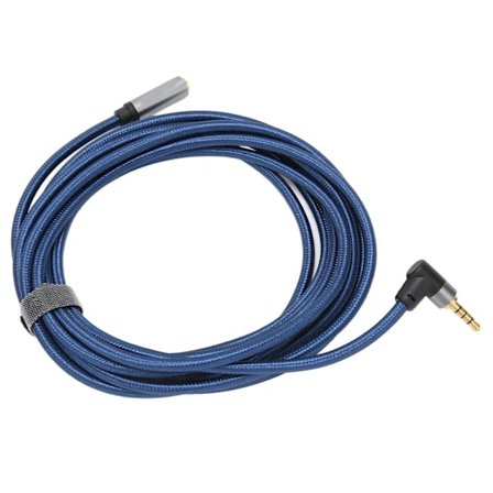 3,5 mm naaras-uros äänikaapeli 4-napainen 90 asteen kulma äänijatkojohto 3 m