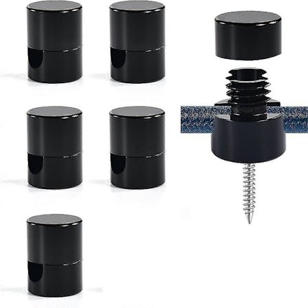 6-pack Aluminium Kronljuskrok kompatibel med takupphängning, takkrokar kompatibla med hängande lampor