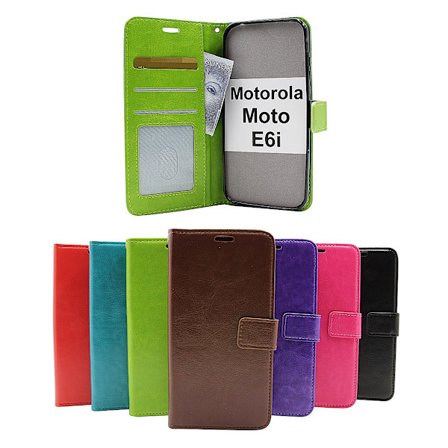 Crazy Horse Wallet Motorola Moto E6i