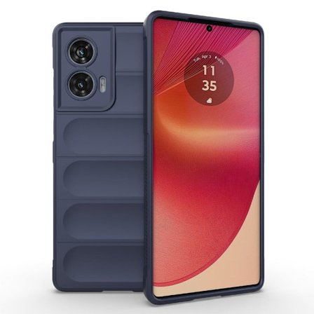 Deksel med mykt grep for Motorola Edge 50 Fusion - Mørkeblå