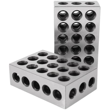 2 stk./par 23 huller præcision 25-50-75 mm måleblokke hærdet stål parallelle blokke assorteret maskinist fræseværktøj