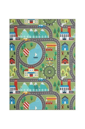 KM Home - Barneteppe Play - Grønn - Barnetepper - 160X230 - Fra Homeroom