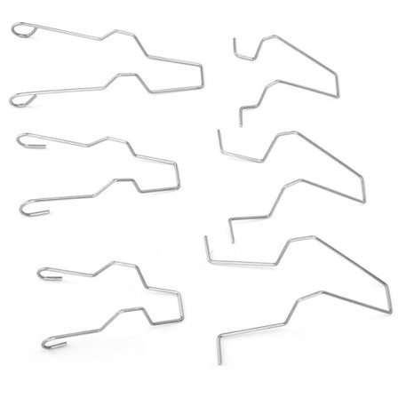 5ZHSFULLKIT 6PCS Stålstrålkastare Strålkastare Halvljus Strålkastare Lamphållare Fjäderklämma Klämma för H1/H3/H4/H7