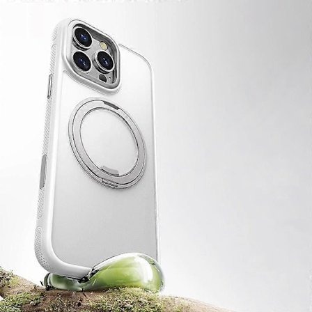 Kompatibel med iPhone 16 Pro Magnetisk Deksel Roterende Gir Pivot Støtte PC + TPU Telefon Bakdeksel-lingling}