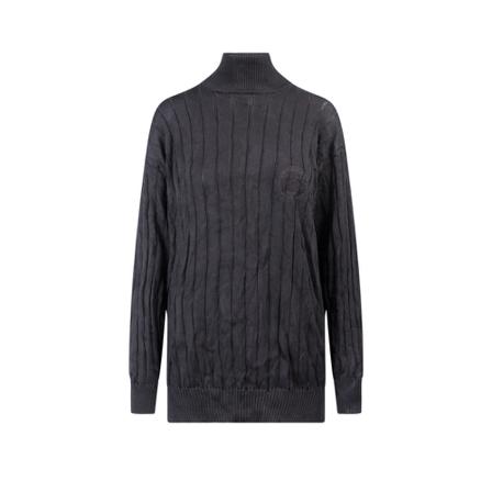 Balenciaga Strik 694253T2106 Sort, Dame Rullekraver