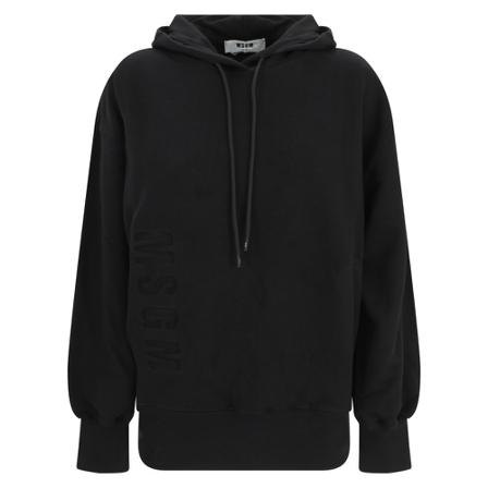 Msgm, Hoodie Sweatshirt Zwart, Heren, Maat:S