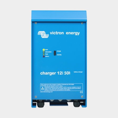 Batteriladdare Victron Phoenix Charger, 90 - 265 V, 12 V, 50 A / timme, med 3 utgångar, utan laddkabel