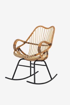 Bloomingville - Reine Gyngestol - Brun - Lænestole - Fra Homeroom