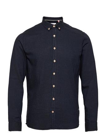 Dean Diego Cotton Shirt Skjorte Uformell Svart Kronstadt