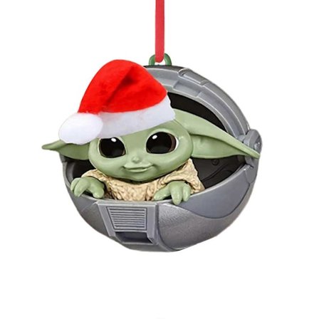 Julepynt, Baby Yoda Julenissen Juletrepynt Julepynt Flat Henger (FMY)