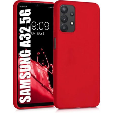 Siliconfodral - BOOLING - för Samsung A32 5G - Mjuk Skydd - Ultra Tunna - Röd