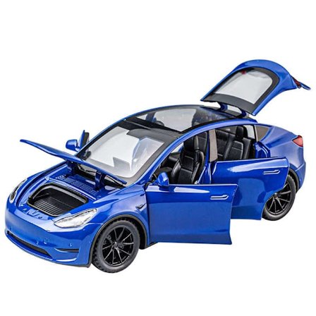 1/32 Tesla Model Y SUV Lekebilmodell, Die-cast Metall Legering Lyd og Lys Trekk Tilbake 1:32 Serie Gave til Gutter Barn