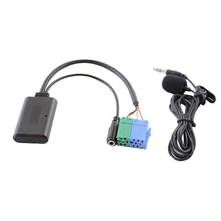 Auton Bluetooth musiikkiäänikaapeli Mikrofoni Handsfree-sovitin yhteensopiva Grande Punton kanssa vuoden 2007 jälkeen, yhteensopiva