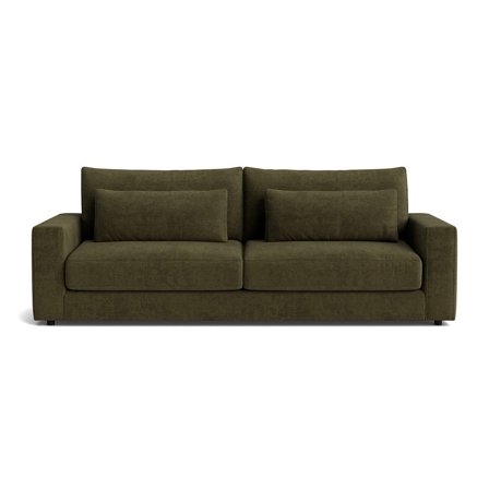 Sevilla 3 personers sofa - Capri Mørkegrøn - 238x108x85 - Sofa, 3 personers sofa