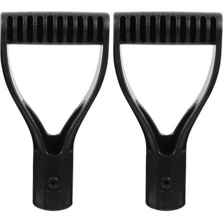 2-pak 3 cm plastskovle håndtag D-håndtag til sneskovl rive spade snerydning haveredskaber