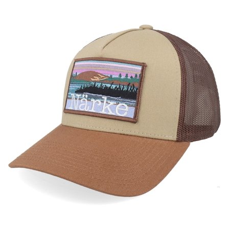 Wild Spirit - Beige trucker Czapka Z Daszkiem - Swedish Närke Landscape Khaki/Brown/Caramel A-Frame Trucker @ Hatstore