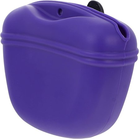 Silikon hundgodispåse - Bärbar hundgodisväska med magnetisk stängning och midjeklämma Husdjursträningsväska Godis