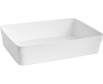 Nordiska Plast Småförvaring 148x222mm Vit till Flexible Clear - Förvaringsbox i plast, 22,2 x 14,8 cm