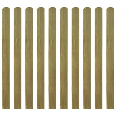 Vidaxl Impregnerad Staketribba 30 St Trä 120 Cm Brun