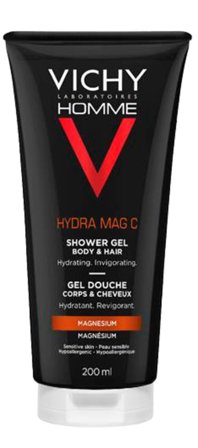 Vichy Homme Hydra Mag C dusjgel kropp og hår 200 ml