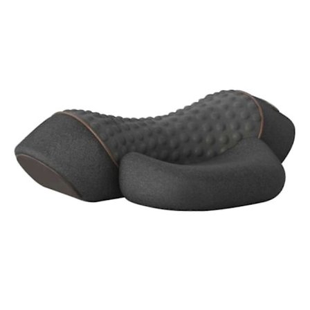 Elektrisk massasjepute med varme, multifunksjonell avslappende nakkemassasjepute kompatibel med voksne studenter Grå Vanlig