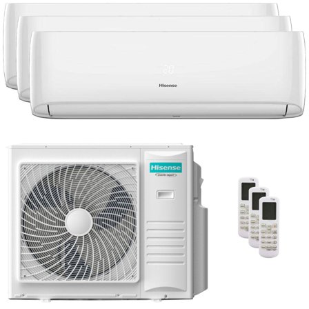 Condizionatore Hisense Hi-Comfort 2025 trial split 18000+18000+18000 BTU inverter A++ wifi unità esterna 10 kW