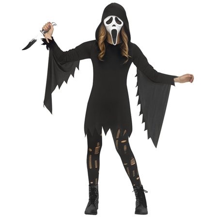 Spöke Maskeraddräkt Svart/Vit Barn