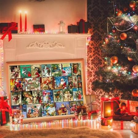 1008 kpl palapelit adventtikalenteri lapsille joulu 24 päivän lähtölaskenta palapelit set tee-se-itse set käytännön kykyjen kehittämiseen