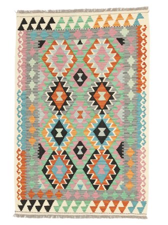 Tribal Malý Kelim Afghán Old Style Koberec 102X151 Vlna