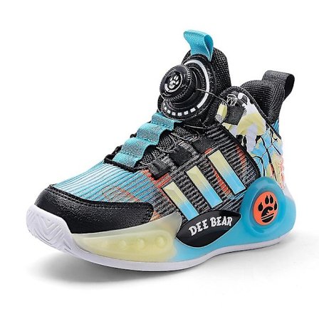 Pojkar Basketbollskor Hög Ovandel Andningsbara Sportskor Anti Slip Fashion Sneakers 3F299