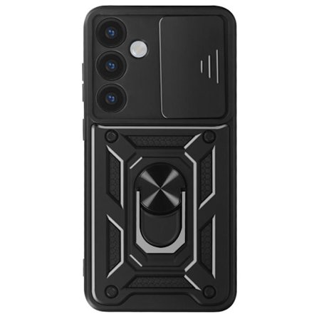 Telefoncover - MAYAXESS - Samsung Galaxy S24 - Stødabsorberende - Skydelukket til kamera - Magnetisk støtte