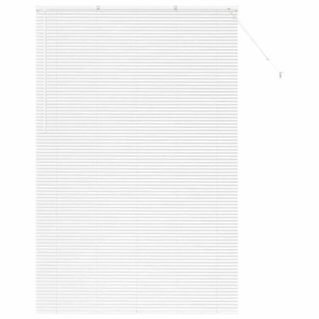 Vita aluminiumfönster - vidaXL - Vit - 140x220 cm - Matt finish - Utomhusmontering - Manuell funktion