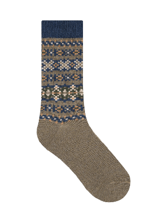 BleuForêt Ull- & kashmir socka Strumpor Herr Grön 43/46