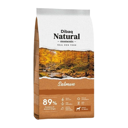 DIBAQ - Natural Moments Salmon 15kg - Hund - Hundefôr & hundemat - Tørrfôr for hund - ZOO.no