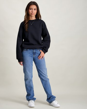 Calvin Klein MR STRAIGHT STONE MID BLUE Blau Jeans Mädchen - Kids Brand Store