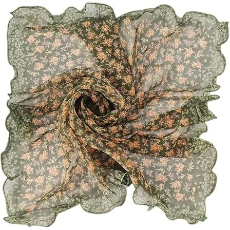 Sjal dam chiffong georgette sjal i enfärgade färger Scarves & Shawls