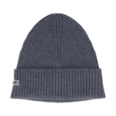 Lacoste - Grau cuff Mütze - Pitch Chine Cuff @ Hatstore