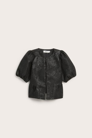 Kappahl | Blus med puffärm | Svart