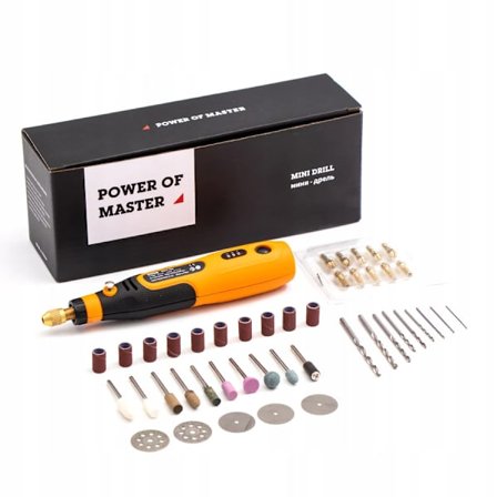 Monitoimihiomakone 46 Osaa – Akkukäyttöinen | 3,6V | 5000-15000 RPM | Hionta, Kiillotus, Kaiverrus