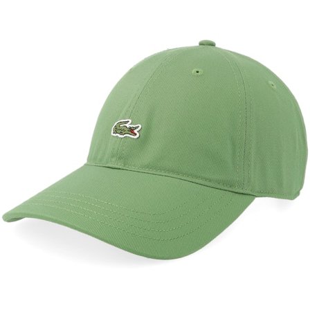 Lacoste - Grün Unconstructed Cap - Cap Woven Green Dad Cap @ Hatstore