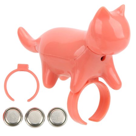 Cat Finger Light Söt Rolig Cat Finger Leksak för Katt och Hund Lek Träning Rosa