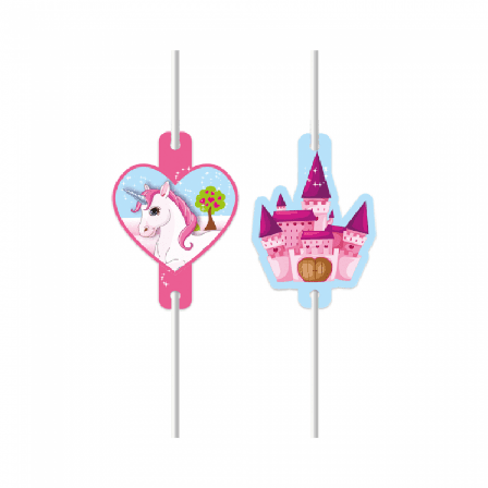 Sugerør enhjørning 4-pak