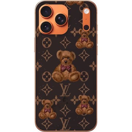 Kompatibelt Mobildeksel til Apple Apple iPhone 17 Pro Max Bjørner med mønster luksus logo mote stil