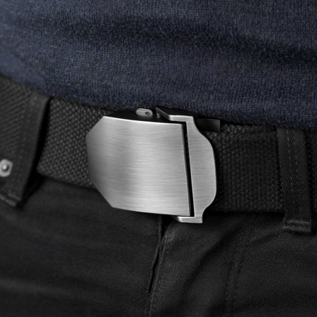 Schwarzer Canvas Gürtel for Men