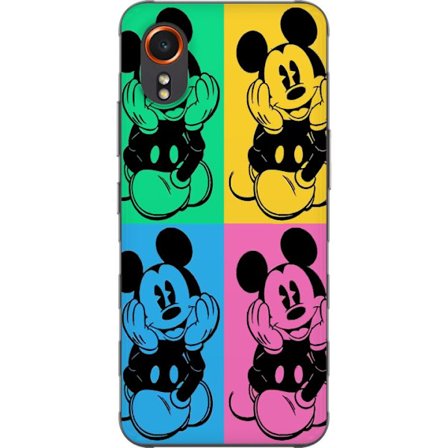 Kompatibelt Mobilskal till Samsung Samsung Galaxy Xcover7 Mickey Mouse popkonst affisch färgglad Disney retroserie tecknad ikonisk figur Andy Warhol-