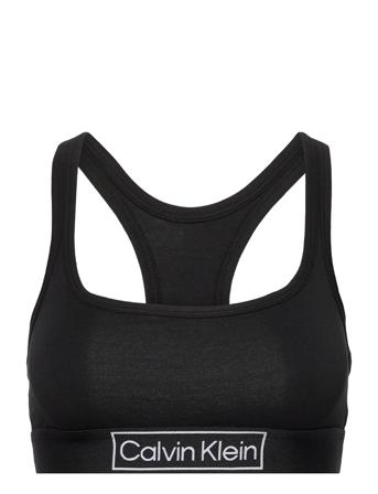 Unlined Bralette Lingerie Bras & Tops Soft Bras Tank Top Bras Svart Calvin Klein