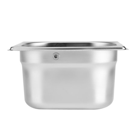 Espresso Knock Box i Rostfritt Stål med Gummilista för Kaffemaskin S