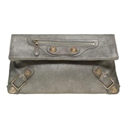 Balenciaga Vintage Pre-owned Leather balenciaga-Tass , Grijs , Dames , Maat: ONE Size Vintage Tassen